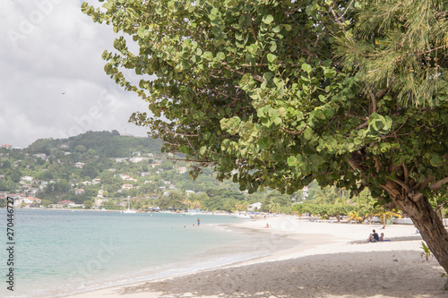 Grand Anse beach Grenada Caribbean sea photo