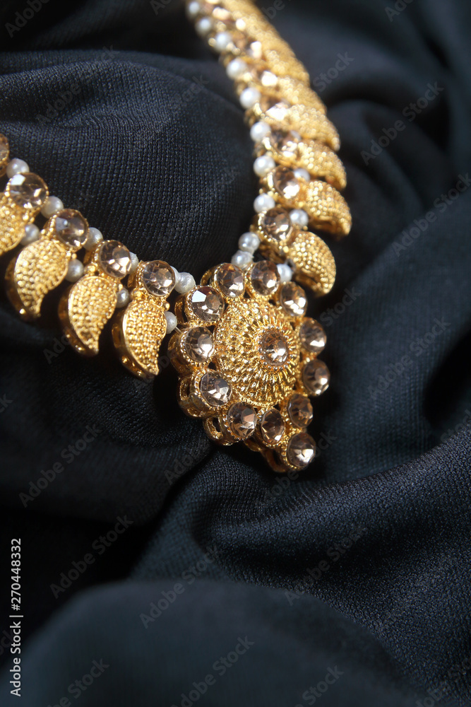 Fototapeta premium Indian Traditional Gold Necklace