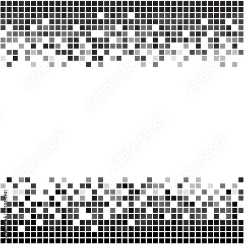 Fading greyscale pixel border 