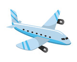 transport airplane aircraft jet cartoon