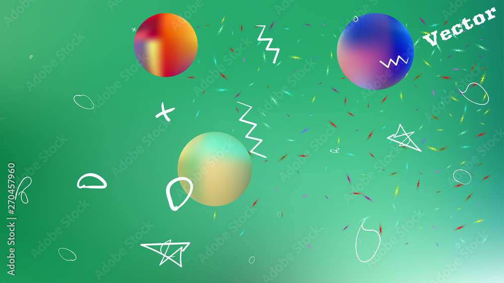 Obraz premium Funny abstract space background picture mesh.