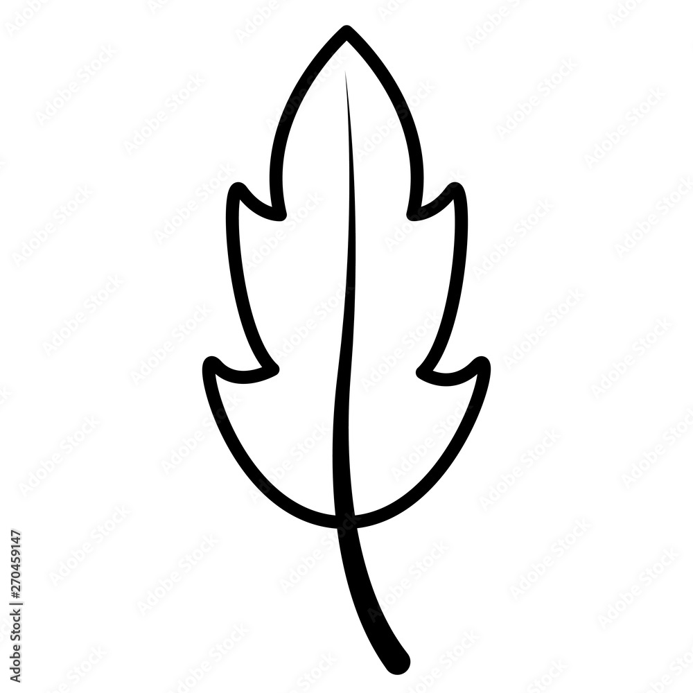 leaf botanical foliage icon linear leaf botanical foliage icon linear