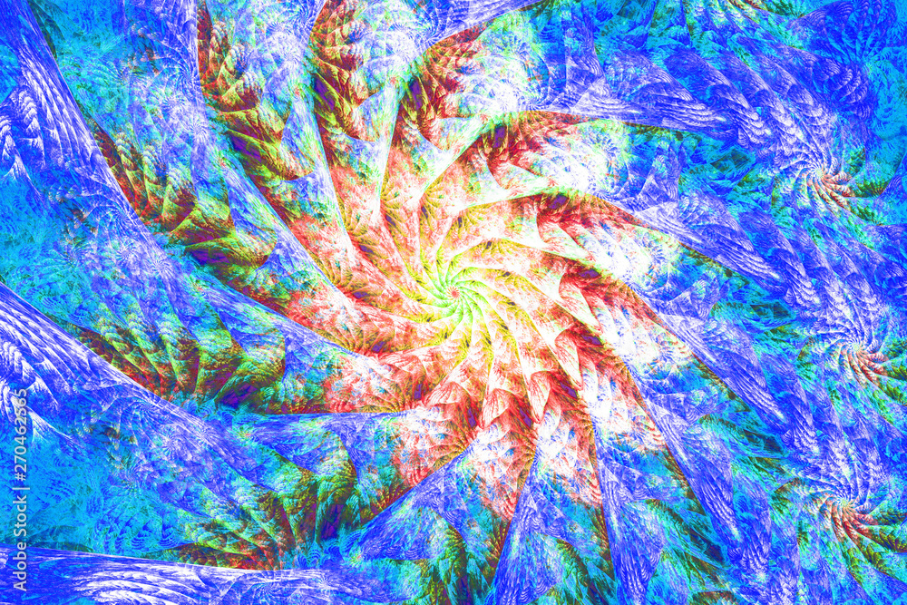 Obraz premium The colors in the series, Fancy paint. Background consists of fractal color texture and is suitable for use in projects on imagination, creativity and design.