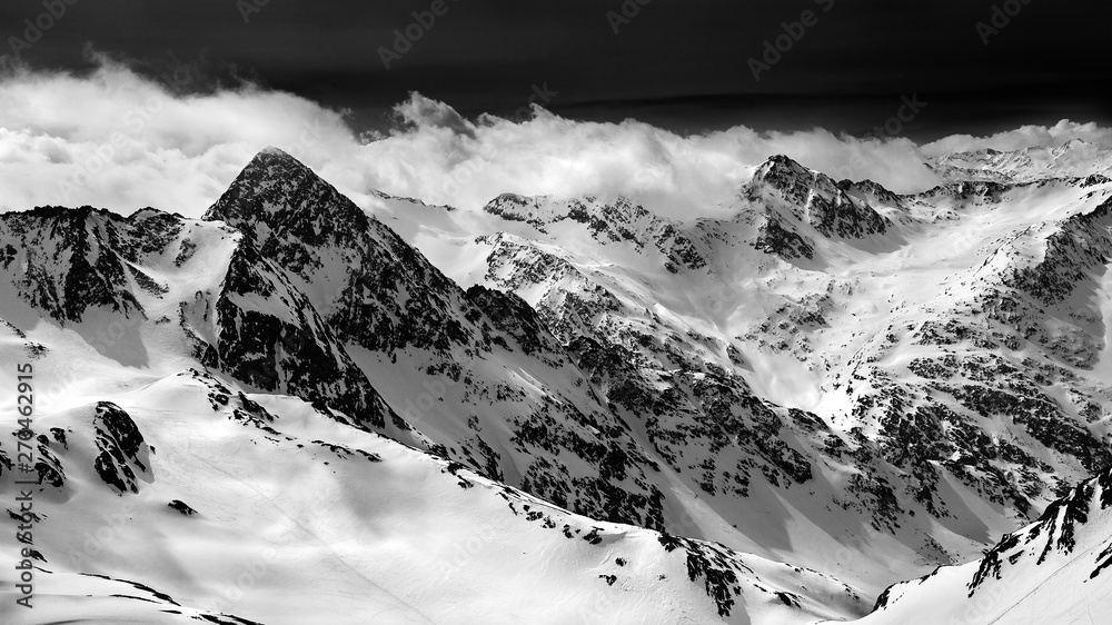 Naklejka premium Stubai glacier , Austria , Alps