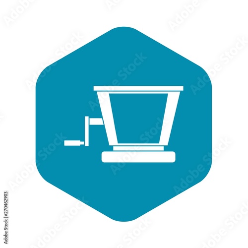 Old grape juicer icon. Simple illustration of old grape juicer vector icon for web