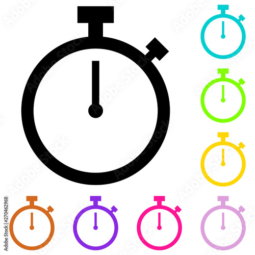 Free Download Time icon. Clock icon vector - GFXLoad