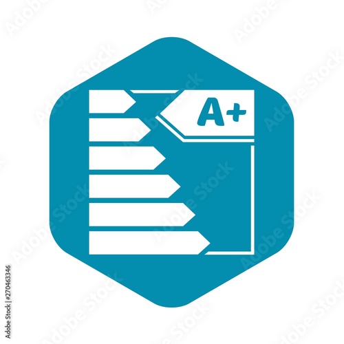 A plus economy icon. Simple illustration of a plus economy vector icon for web design isolated on white background