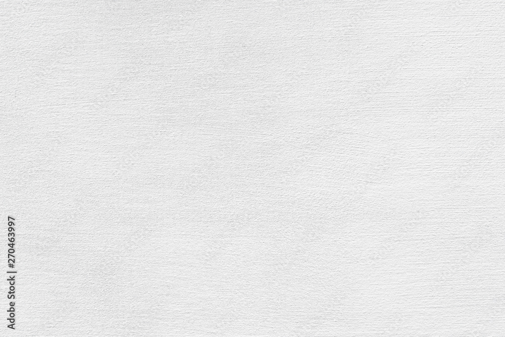 Fototapeta premium Blank whitewashed wall, texture of plaster. White color background