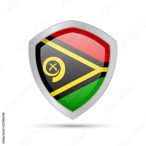 Shield with Vanuatu flag on white background. Free Download Shield with Vanuatu flag on white background. - GFXLoad