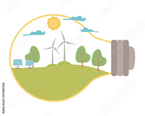 Isolated light bulb and save energy design