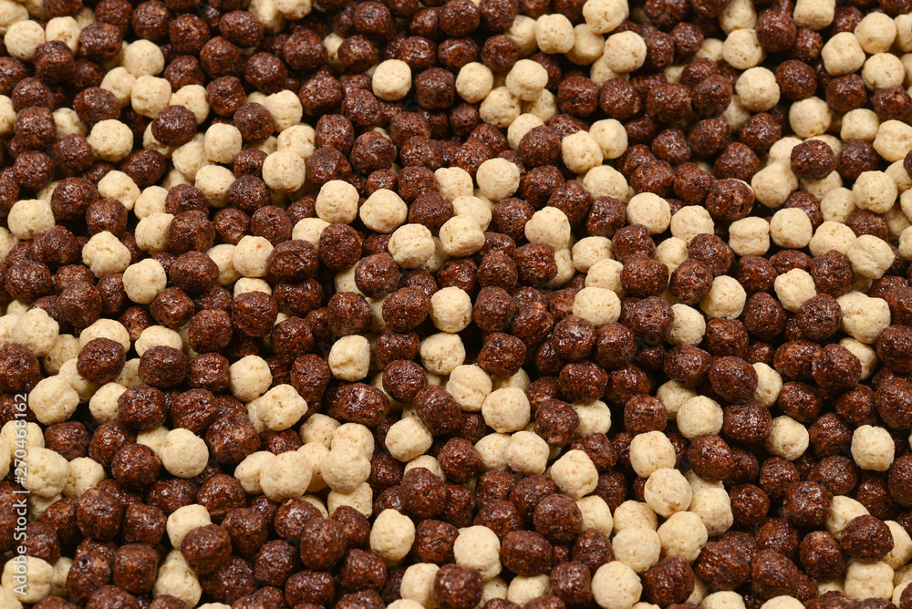 Chocolate corn flakes as a background. Chocolate corn flakes as a background.