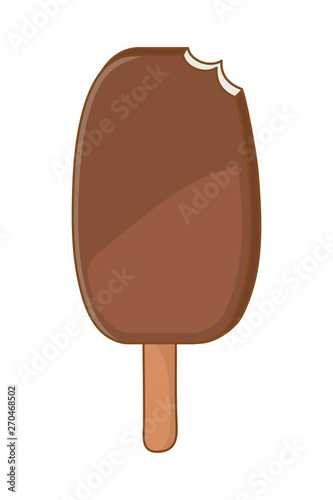 Chocolate ice cream frozen dessert cartoon