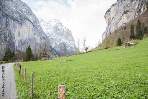 Landscape Junfrau region Berner Oberland Switzerland photo