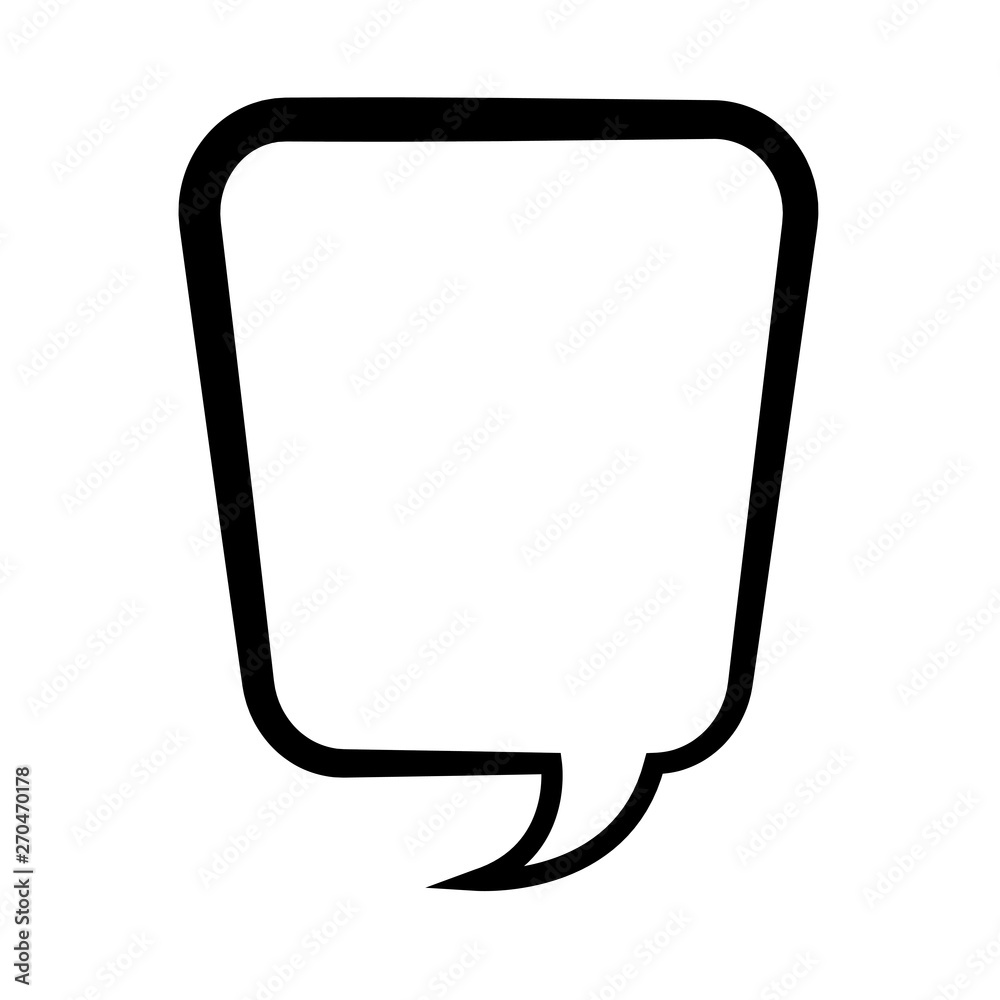 Pop art speech bubble cartoon in black and white Pop art speech bubble cartoon in black and white