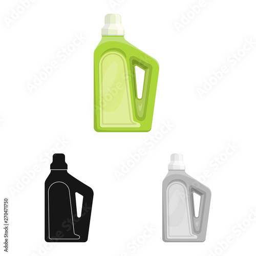 Vector illustration of household and chemicals sign. Collection of household and bottle  vector icon for stock.
