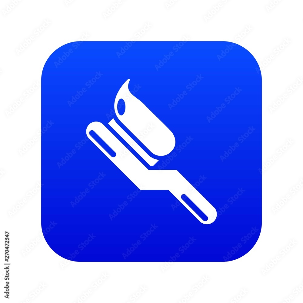 Toothbrush icon blue vector isolated on white background Toothbrush icon blue vector isolated on white background