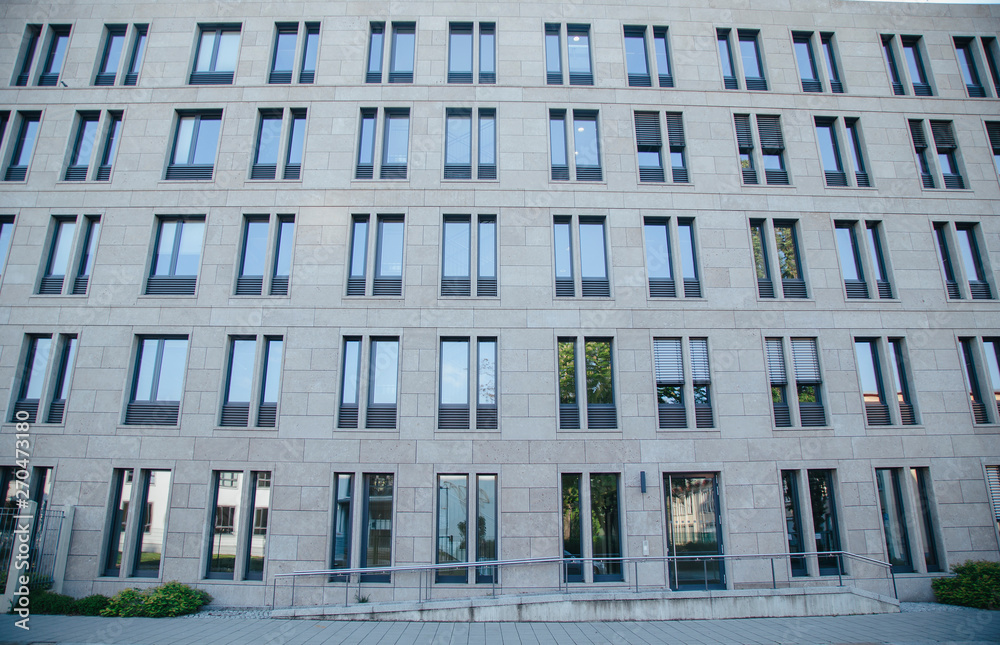 Fototapeta premium building with many glass windows