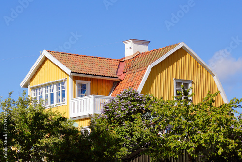 Yellow residential building