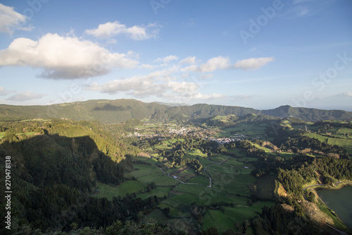 Furnas Valley of Sao Miguel island panorama Azores Portugal © ANADEL
