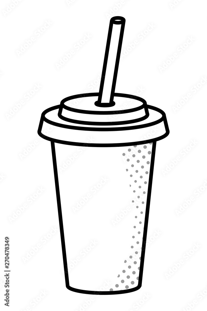 soda paper cup black and white soda paper cup black and white