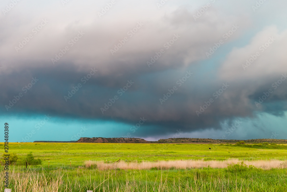 Obraz premium Horse shoe of the mesocyclone of storm