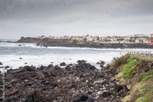 Wavy ocean in Mosteiros coast Sao Miguel island Azores archipielago Portugal © ANADEL