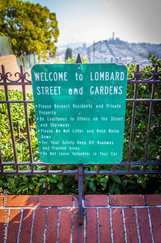 Lombard Street, Californien, USA