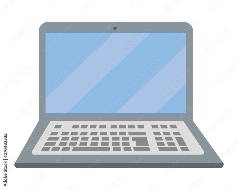 laptop icon cartoon vector illustration