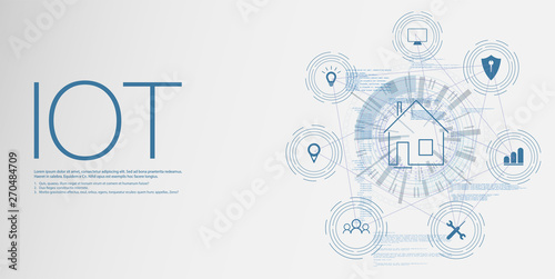 Internet of things (IOT), devices and connectivity concepts on a network, cloud at center. digital circuit board above the planet Earth.