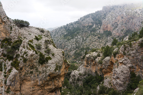 Rocks in a valley near Binaraix and cuber reservoir in the Serra de Tramuntana mountains on the Spanish island of Majorca., Mallorca © Fizzl