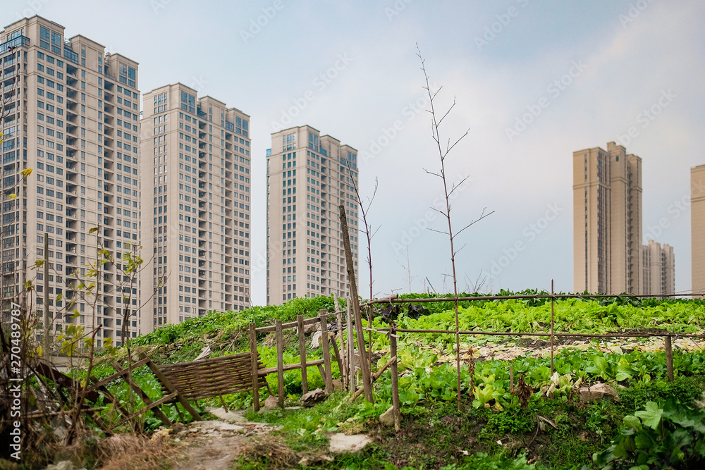 High rise residential areas with rural view