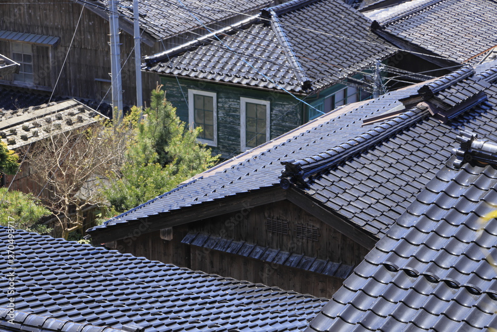 佐渡 宿根木の街並み