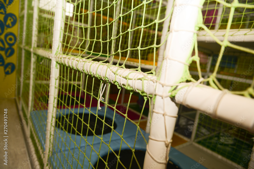 A cage in the playroom