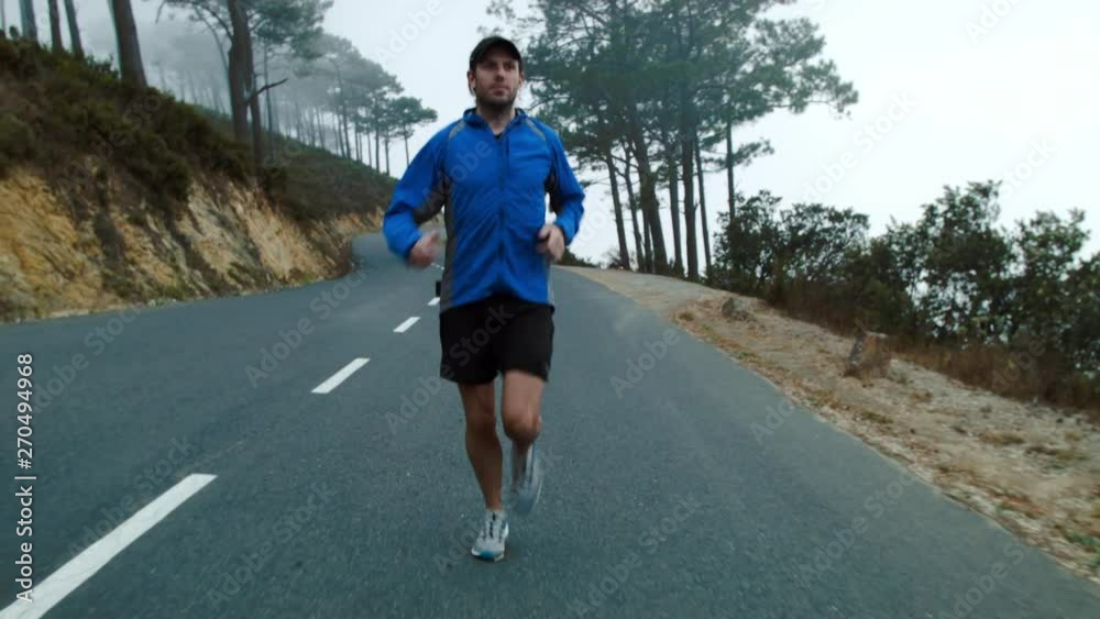 Runner exercising Runner exercising