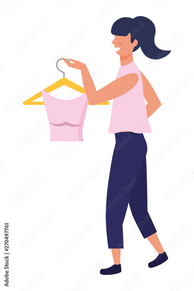 Woman shopping design vector illustration Woman shopping design vector illustration