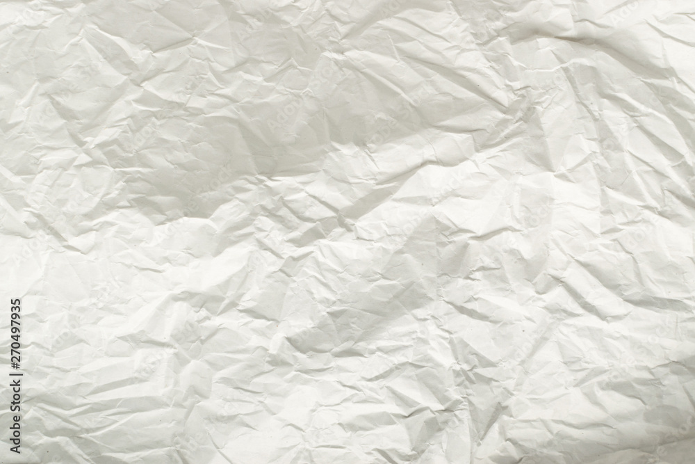 Sheet of White Thin Crumpled Craft Paper Background Sheet of White Thin Crumpled Craft Paper Background