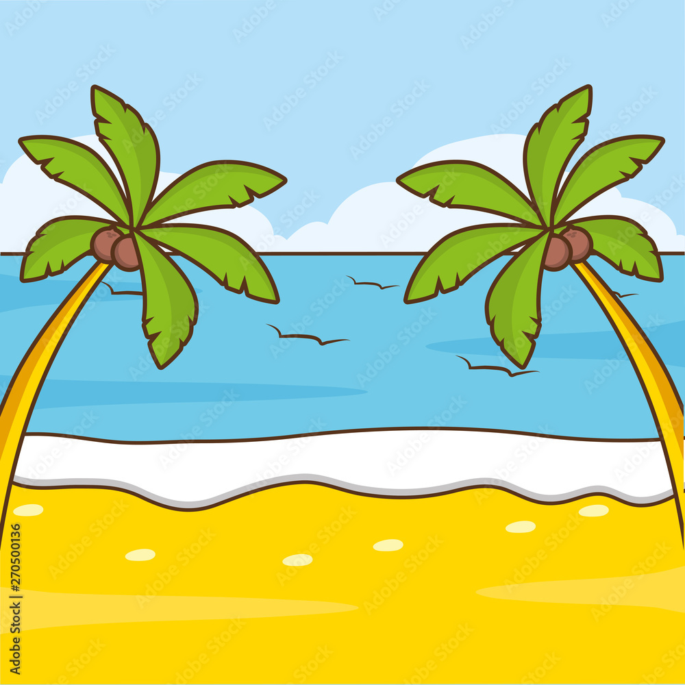 beach palms vacations image