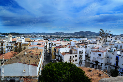 Fototapeta Naklejka Na Ścianę i Meble -  Ibiza Panorama Aussicht von oben Spanien