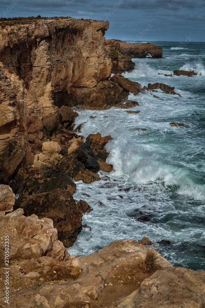 Crashing waves at Robe, South Australia