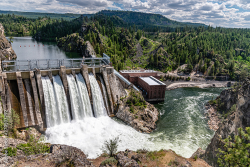 Long Lake Dam On The Spokane River.