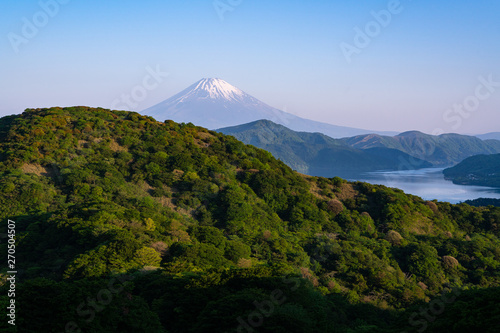 富士山 芦ノ湖 新緑 Mt.Fuji