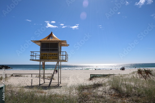 lifeguard tower on the beach © Kate