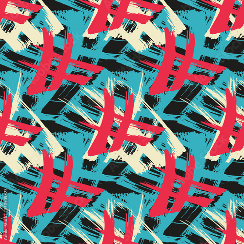 Abstract geometric colored background in the style of graffiti. Qualitative illustration for your design.
