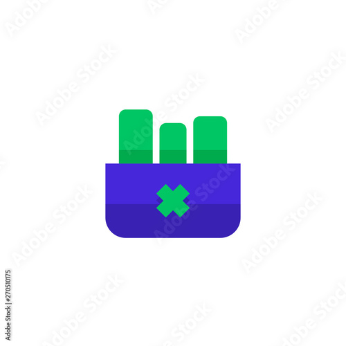 worker resign icon design. stack of files and document with cardboard and cross symbol. simple clean professional business management concept vector illustration design.