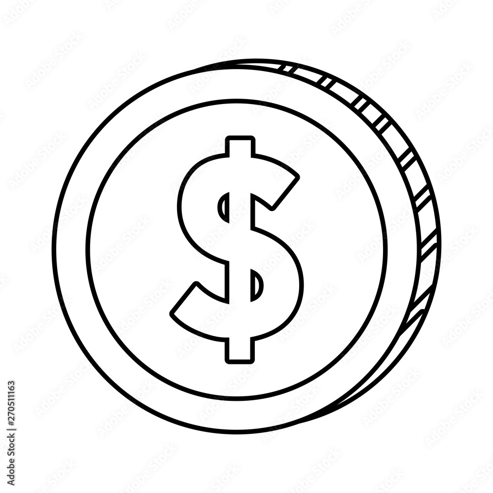 Coin icon design vector illustration Coin icon design vector illustration