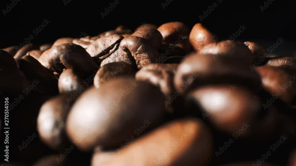 Beautiful View Of Coffee Beans. Close-up. Beautiful View Of Coffee Beans. Close-up.