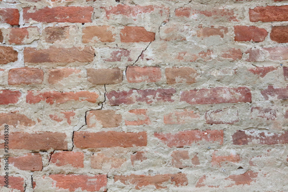 Obraz premium red brick wall texture grunge background