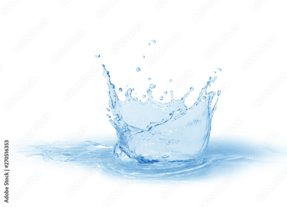 Water splash,water splash isolated on white background,blue water splash, Water splash,water splash isolated on white background,blue water splash,