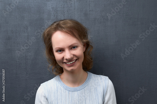 Portrait of happy smiling girl © Andrei Korzhyts