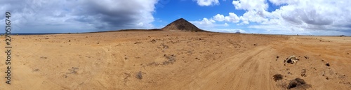 Volcanic mountain in the desert